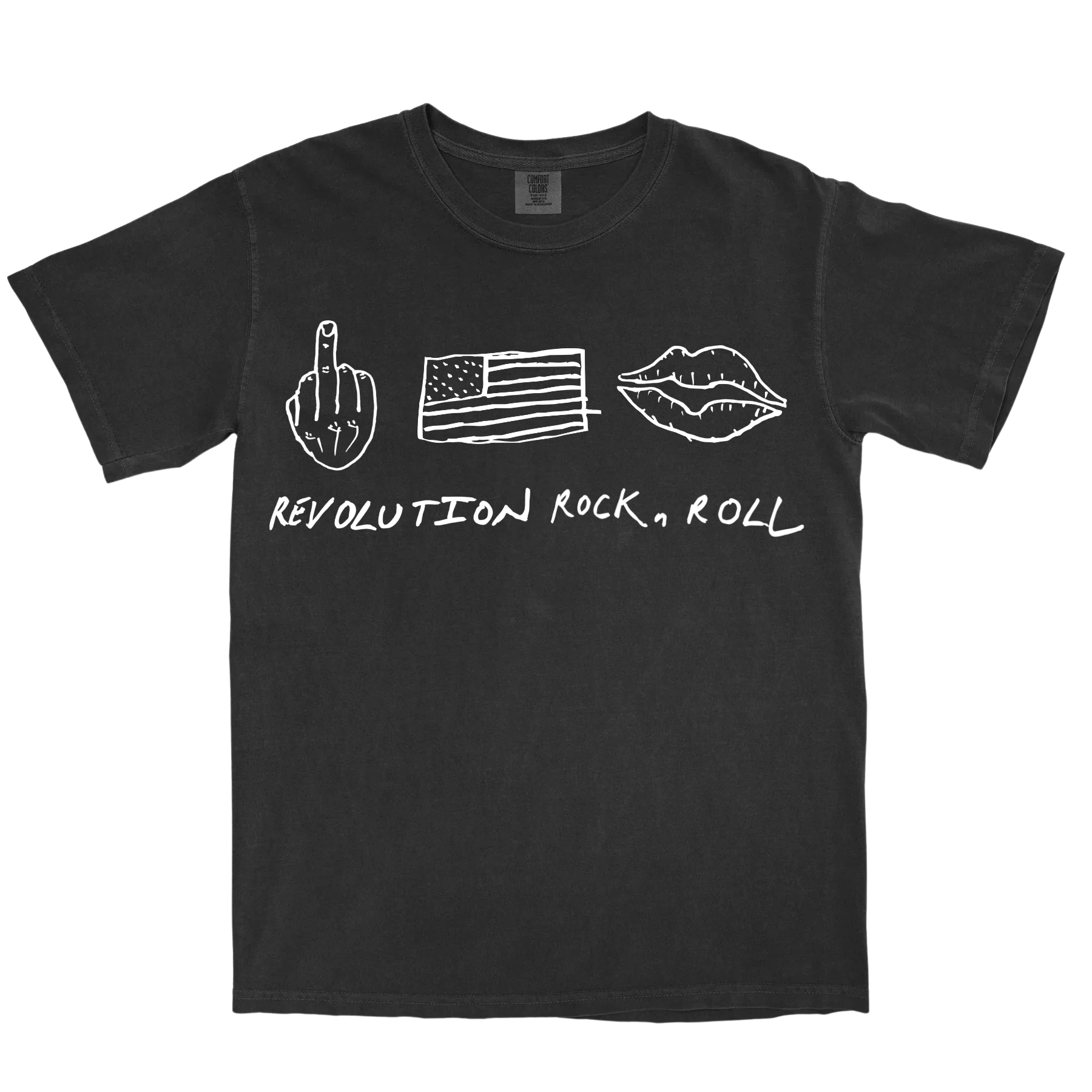 Revolution Rock n Roll Black Comfort Colors Tee